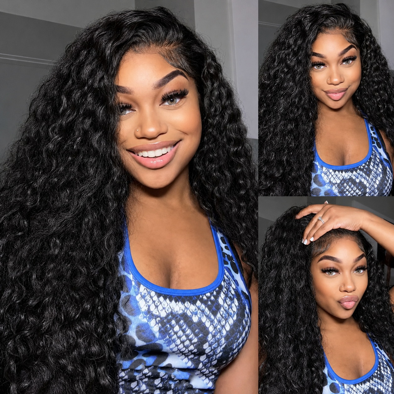 Hd Lace Frontal Wig Human Hair Pre Plucked - Ультратонкие кудрявые парики из 100% натуральных