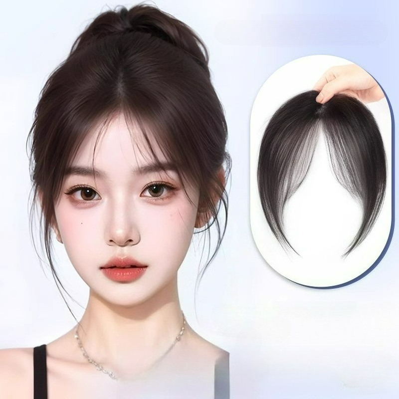 Seamless Clip In Hair Extensions Human Hair - Ультралегкая челка из человеческих волос, переиздание