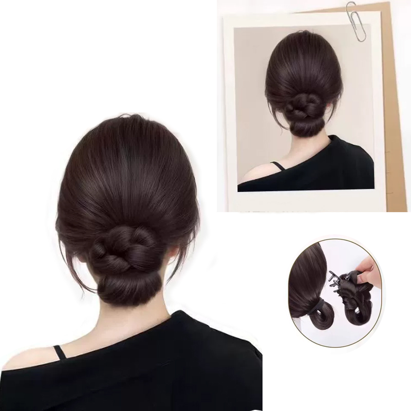 Синтетические аксессуары для в – обзор и цена Claw Clip Messy Bun Hair Piece