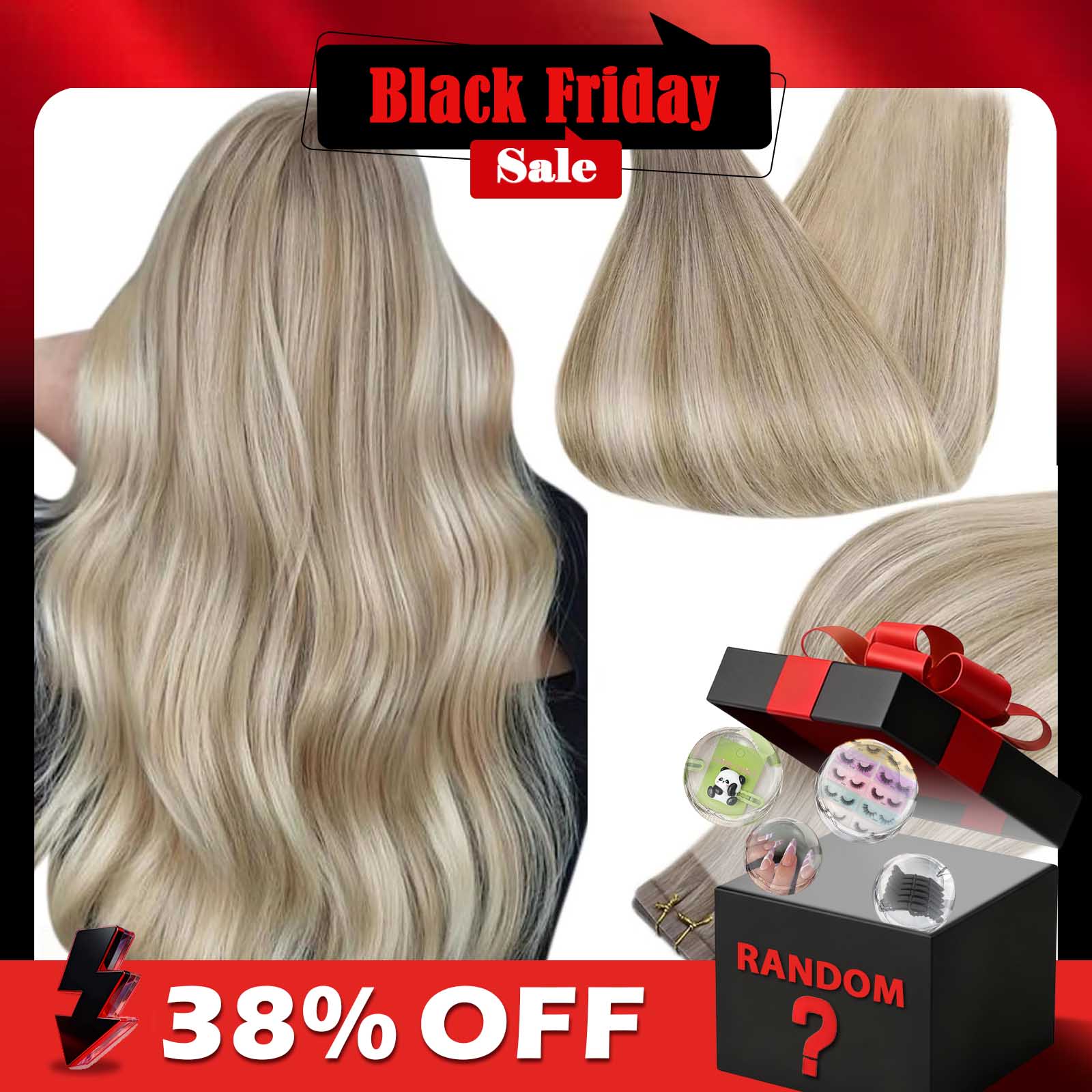 Полный блеск Лента для наращив – обзор и цена Invisible Tape In Extensions Real Hair