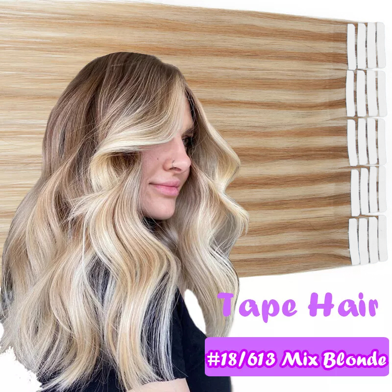 Настоящие человеческие волосы, – обзор и цена Invisible Tape In Extensions Real Hair
