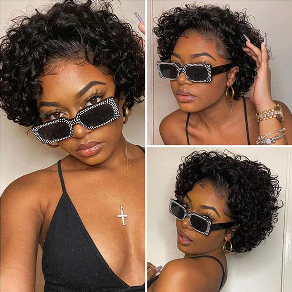 Короткий парик с стрижкой пикс – обзор и цена Short Pixie Cut Wig Human Hair Cheap
