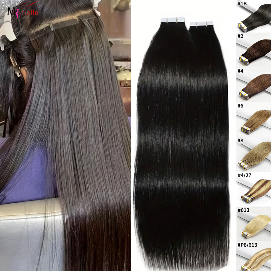 Лента для наращивания волос, п – обзор и цена Invisible Tape In Extensions Real Hair