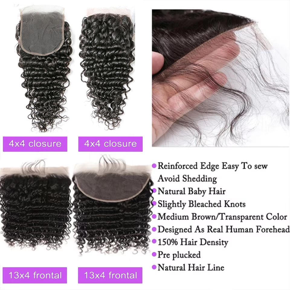 Наборы волос Deep Wave 26, 28, – обзор и цена Deep Wave 3 Bundles With Closure