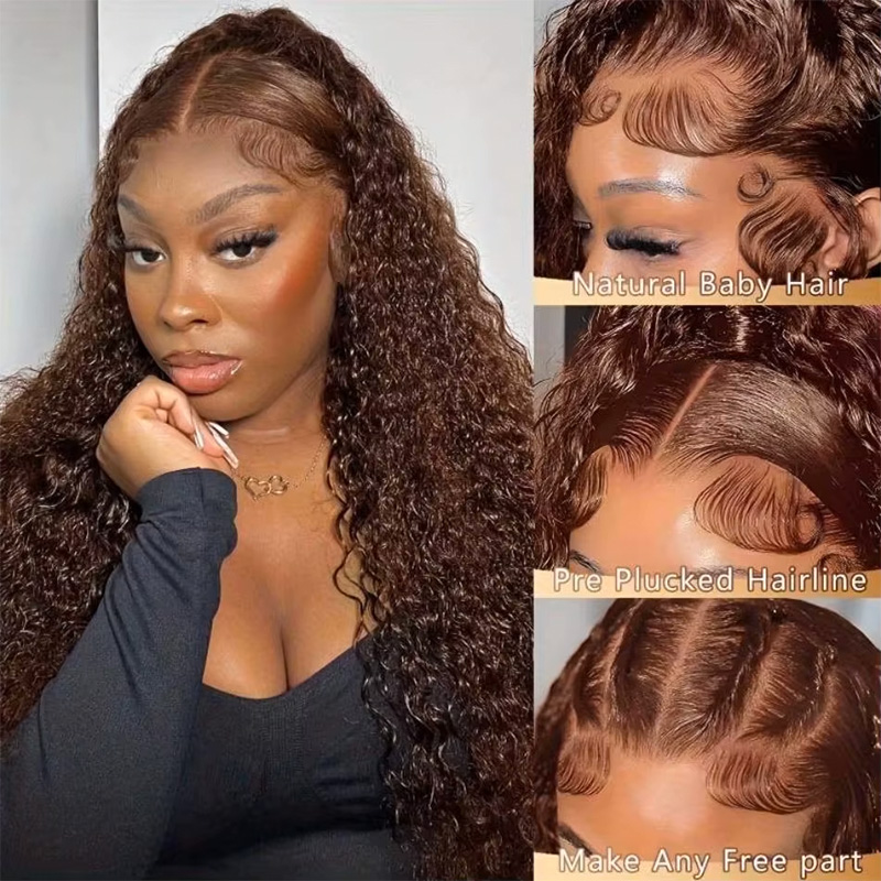 Шоколадно-коричневый парик с п – обзор и цена Hd Lace Frontal Wig Human Hair Pre Plucked