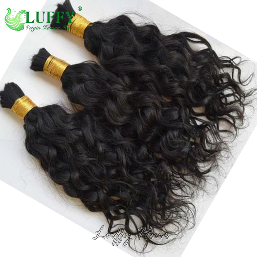 Объемные человеческие волосы д – обзор и цена Water Wave Bulk Human Hair For Braiding