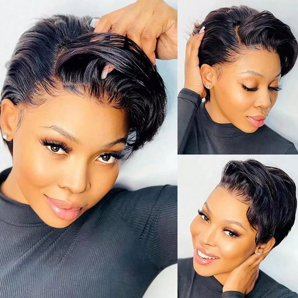 Короткий недорогой оптовый пар – обзор и цена Short Pixie Cut Wig Human Hair Cheap