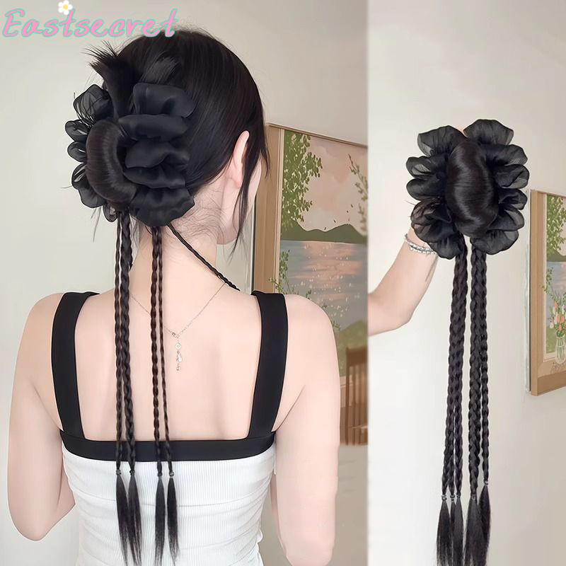 Черный бант, заколка для волос – обзор и цена Claw Clip Messy Bun Hair Piece