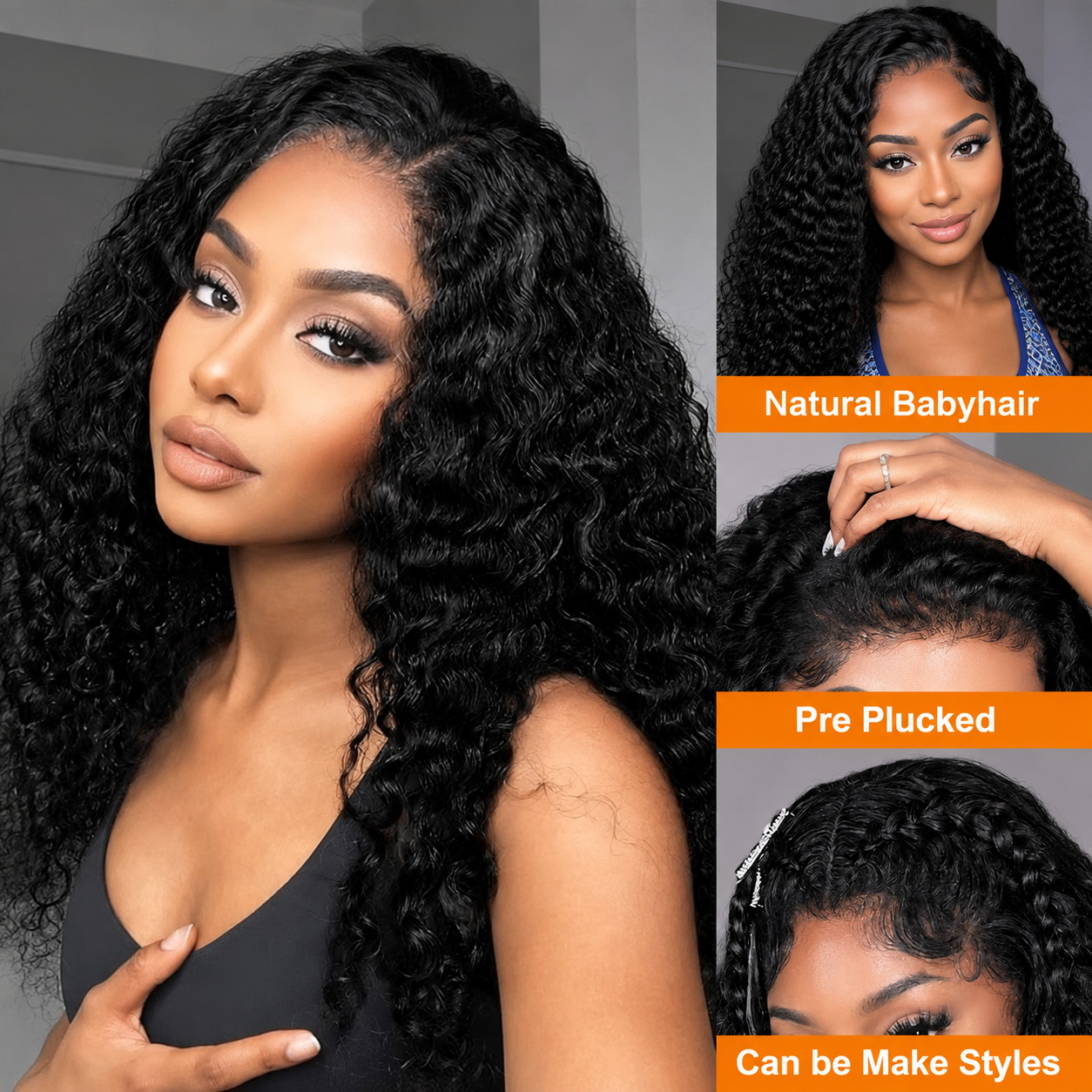 Ультратонкие кудрявые парики и – обзор и цена Hd Lace Frontal Wig Human Hair Pre Plucked