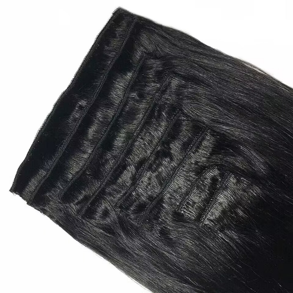 Натуральные прямые заколки для – обзор и цена Seamless Clip In Hair Extensions Human Hair
