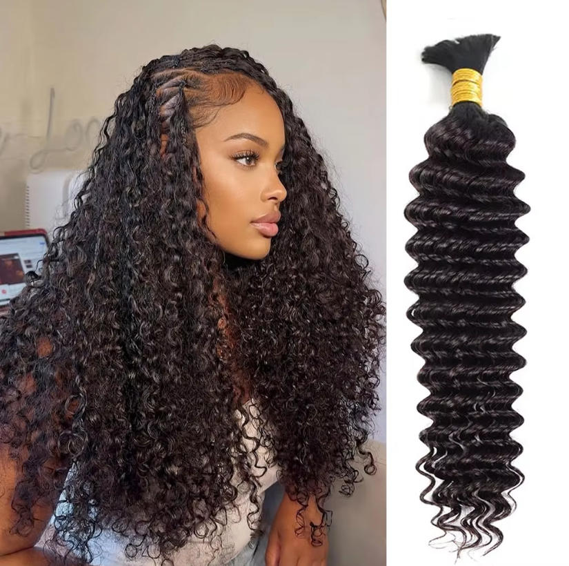 Натуральные волосы для плетени – обзор и цена Water Wave Bulk Human Hair For Braiding