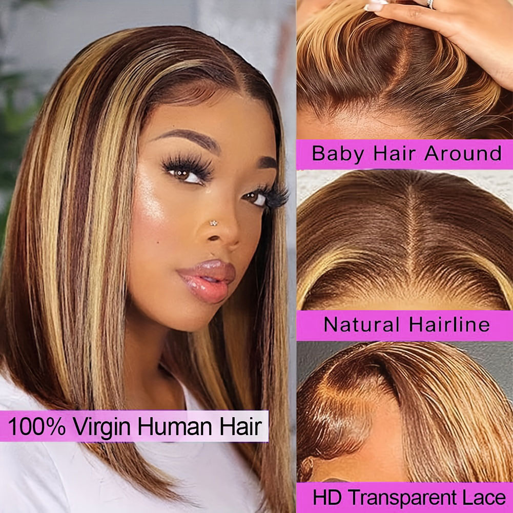 Прямой короткий парик-боб из н – обзор и цена Glueless Wear And Go Human Hair Wig