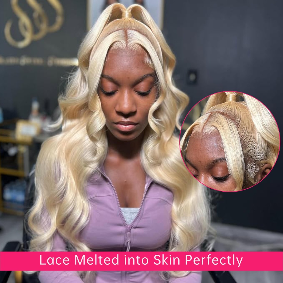 613 Цветные парики из натураль – обзор и цена 613 Blonde Body Wave Lace Front Wig