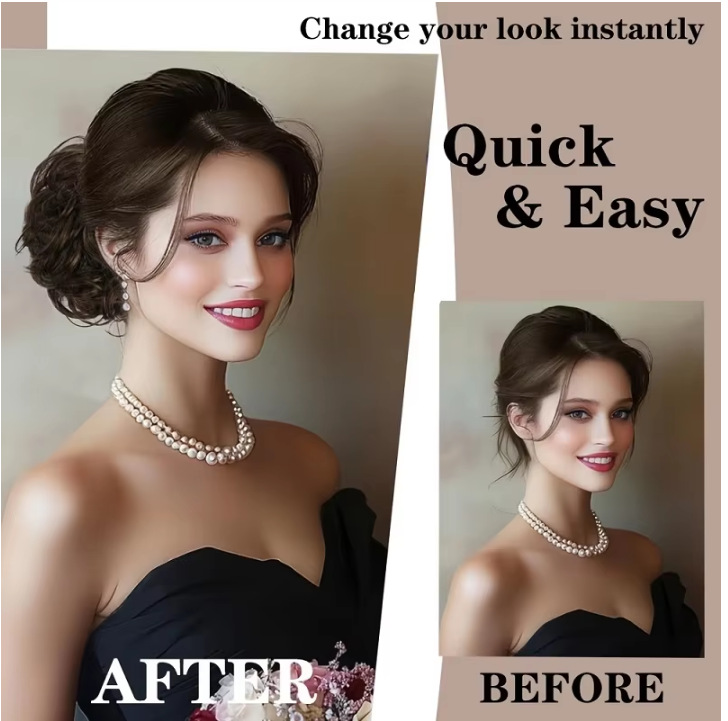 Заколка-краб для создания пышн – обзор и цена Claw Clip Messy Bun Hair Piece