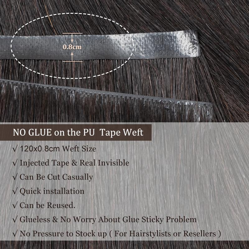 Невидимая длинная лента из иск – обзор и цена Invisible Tape In Extensions Real Hair