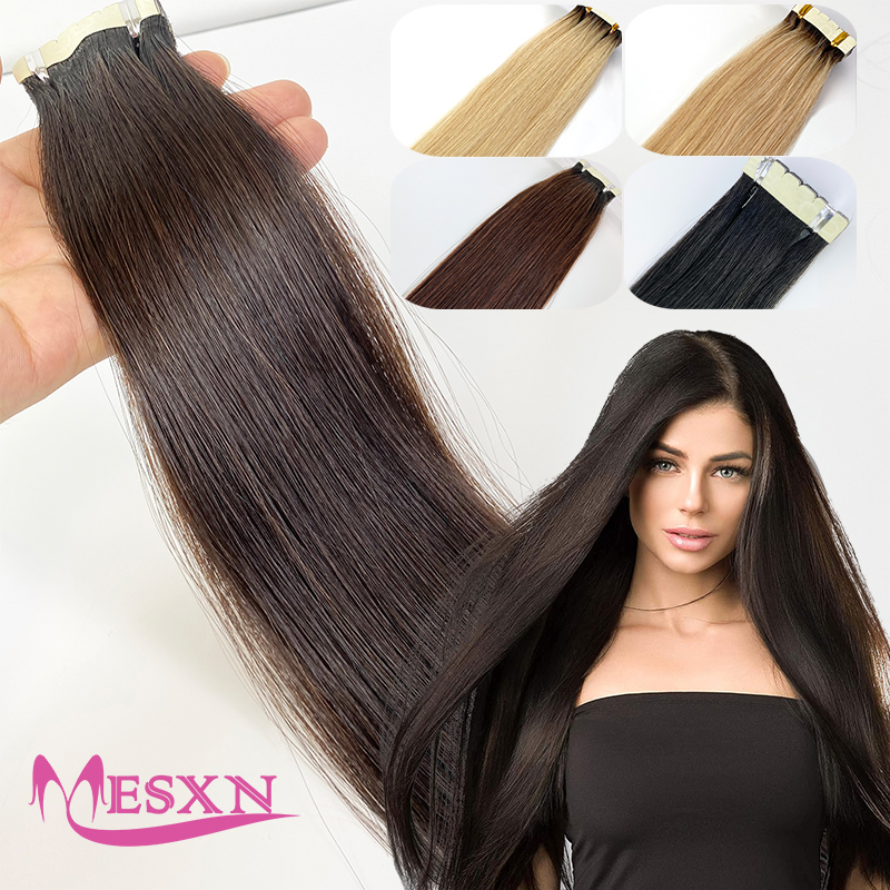 Прямые Мини-ленты для наращива – обзор и цена Invisible Tape In Extensions Real Hair