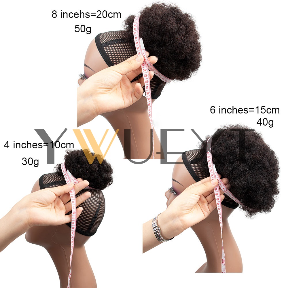 Накладной афро-пучок на резинк – обзор и цена Drawstring Afro Curly Puff Ponytail