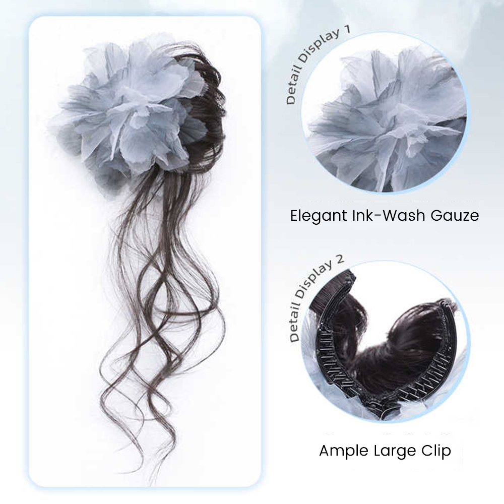 Синтетический короткий волнист – обзор и цена Claw Clip Messy Bun Hair Piece