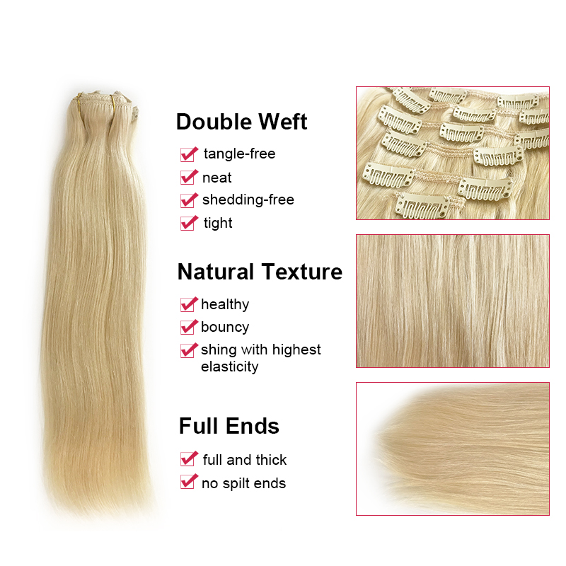 Наращивание волос Ali Queen, 7 – обзор и цена Seamless Clip In Hair Extensions Human Hair