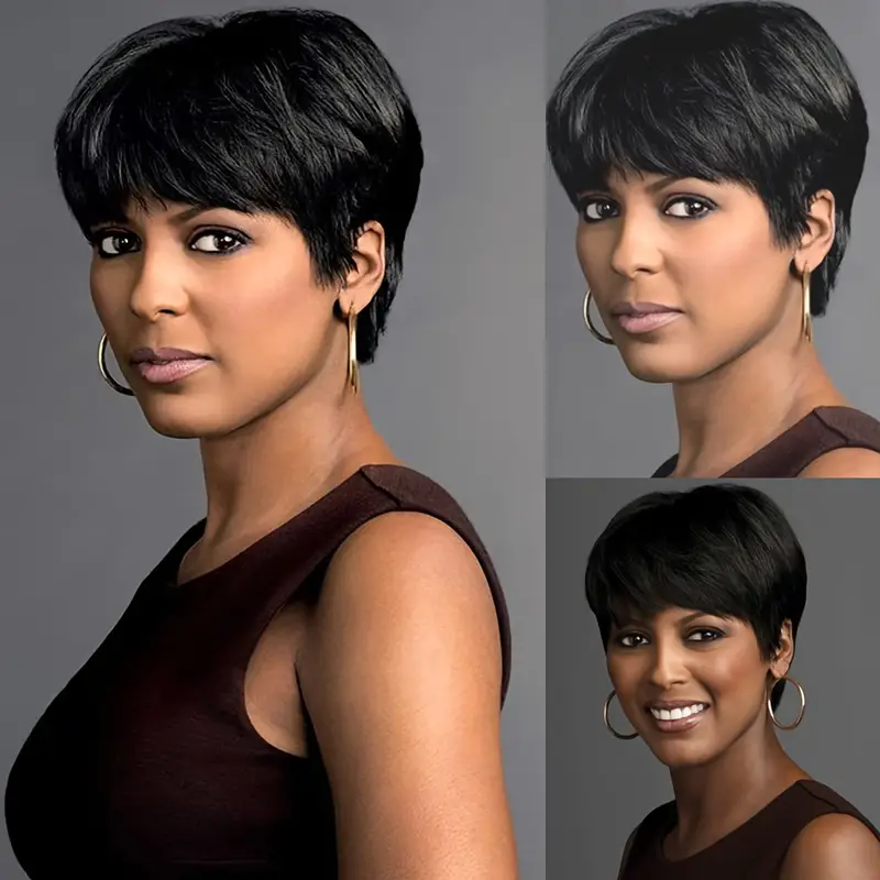 Короткий парик пикси из натура – обзор и цена Short Pixie Cut Wig Human Hair Cheap