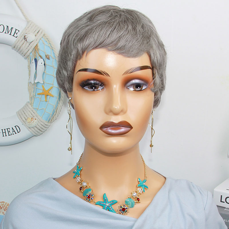 Короткие прямые парики из нату – обзор и цена Short Pixie Cut Wig Human Hair Cheap