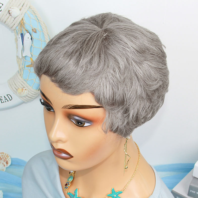 Короткие прямые парики из нату – обзор и цена Short Pixie Cut Wig Human Hair Cheap