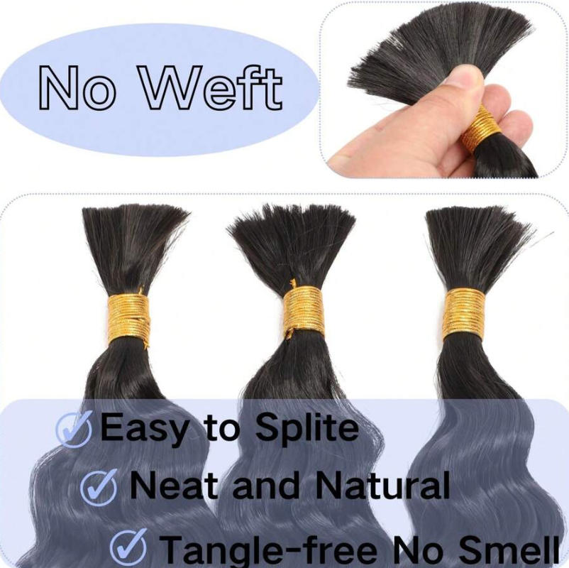 Натуральные волосы для плетени – обзор и цена Water Wave Bulk Human Hair For Braiding