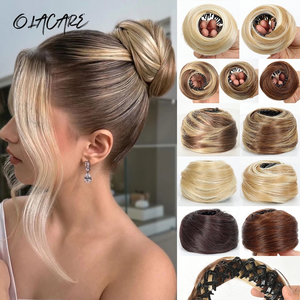 Синтетическая мини-заколка-кра – обзор и цена Claw Clip Messy Bun Hair Piece