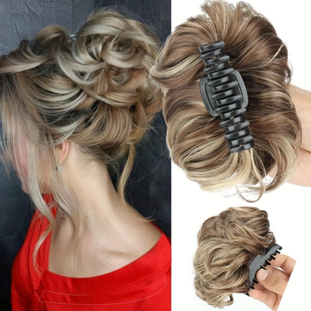 Заколка-краб для небрежного пу – обзор и цена Claw Clip Messy Bun Hair Piece